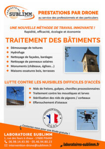 Plaquette de présentation des prestations par drone
